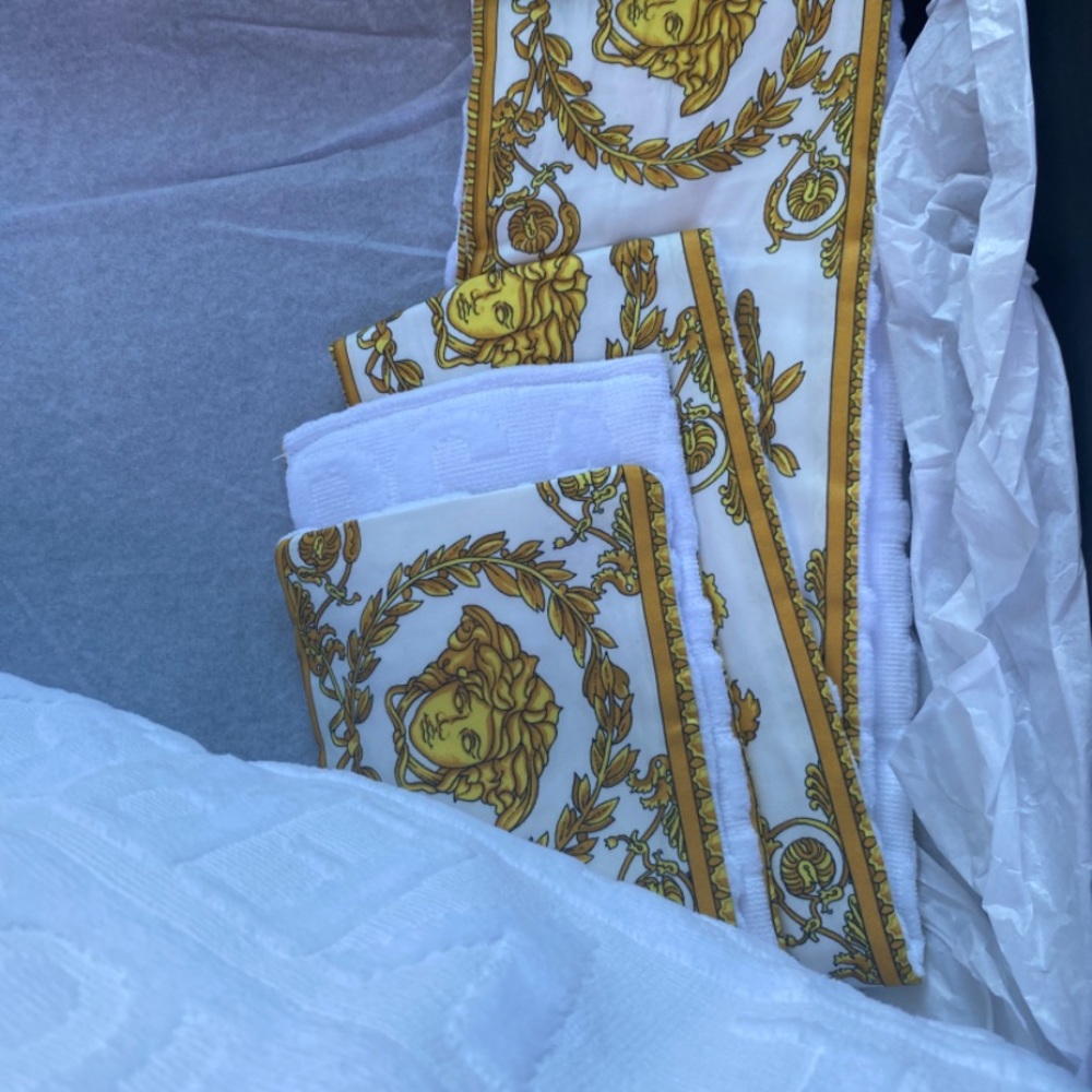 White Versace robe size small
